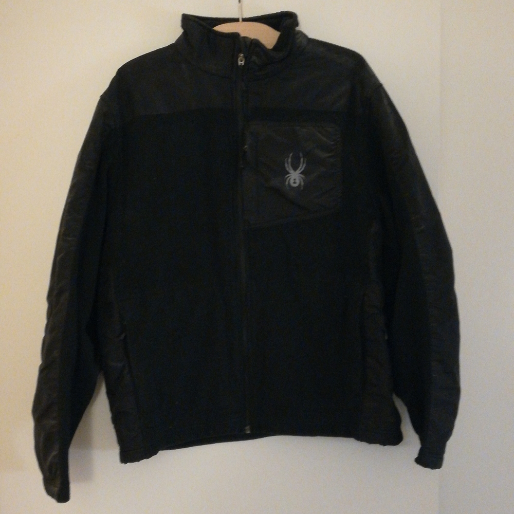 Spyder Fleece Zip Up Jacket Black